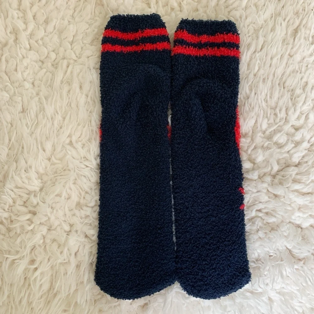 Old Navy Cozy Socks Red and Dark Navy Lobster 🦞 Print OS